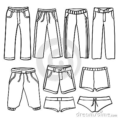 Menâ€™s Pants Stock Photo